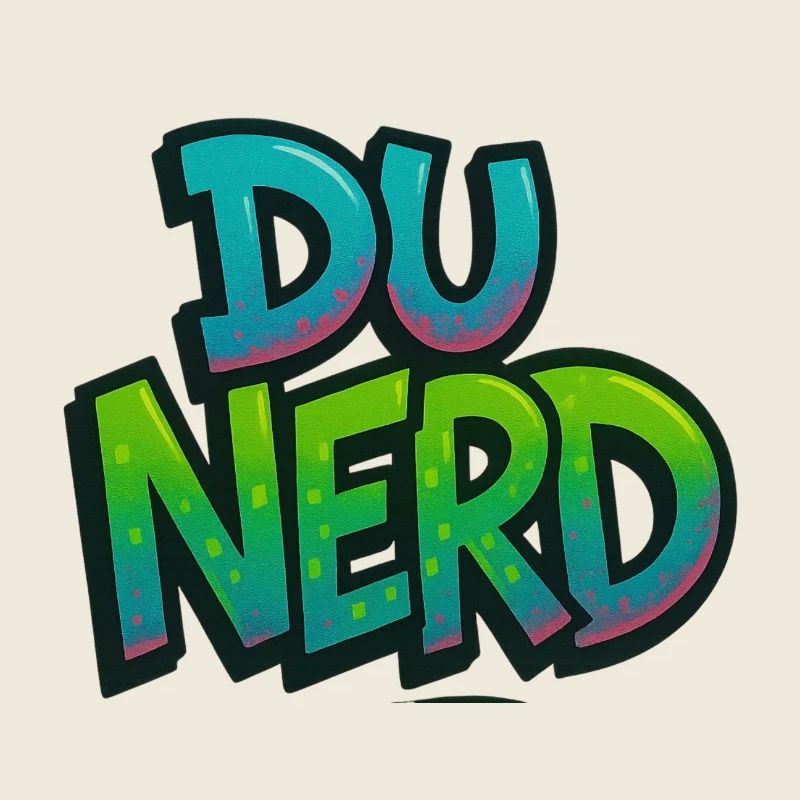 Nerd-Design mit Farbverlauf