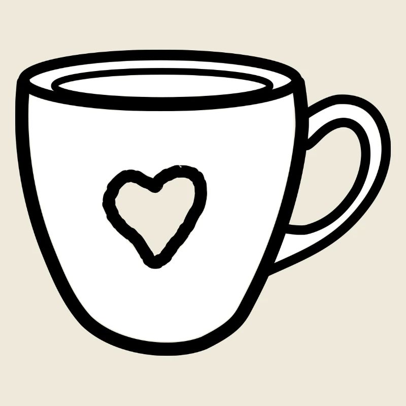 Kaffeebecher mit Herz