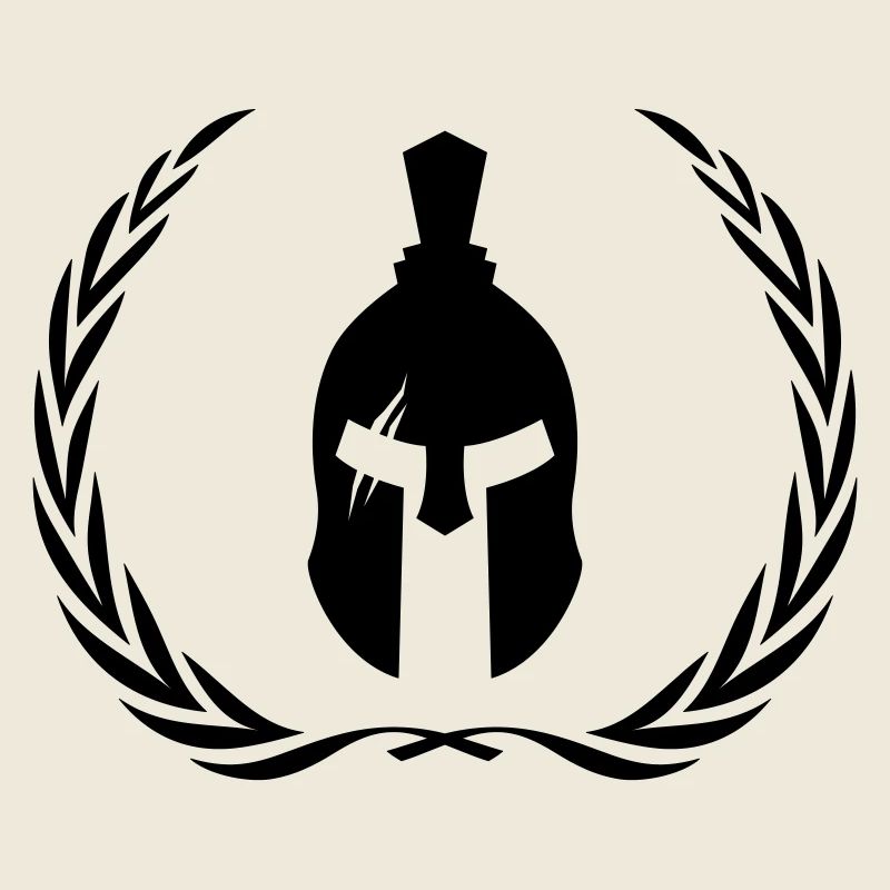 Spartan Helmet Gladiator Wreath