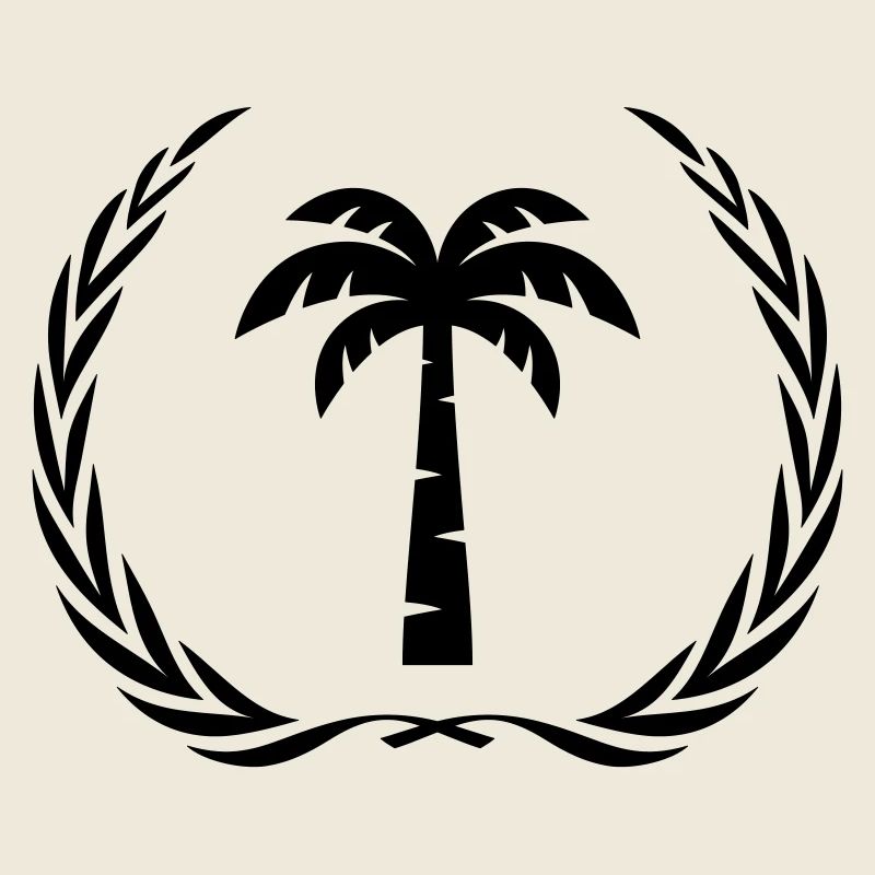 Palme Symbol Kranz