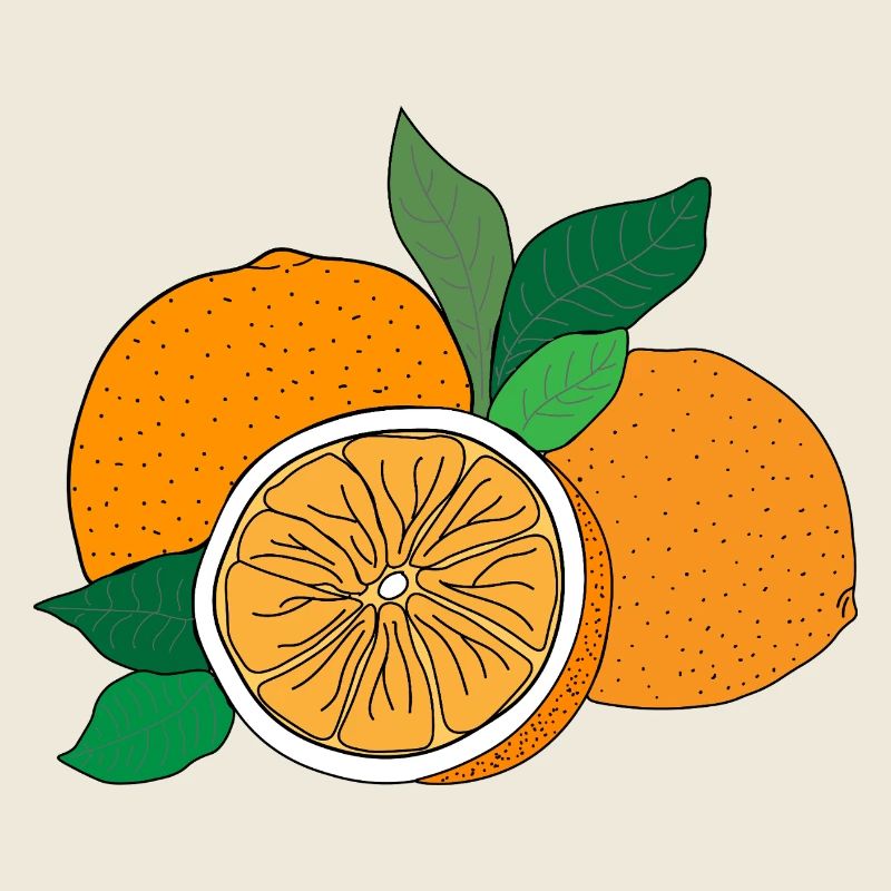 imprimé orange