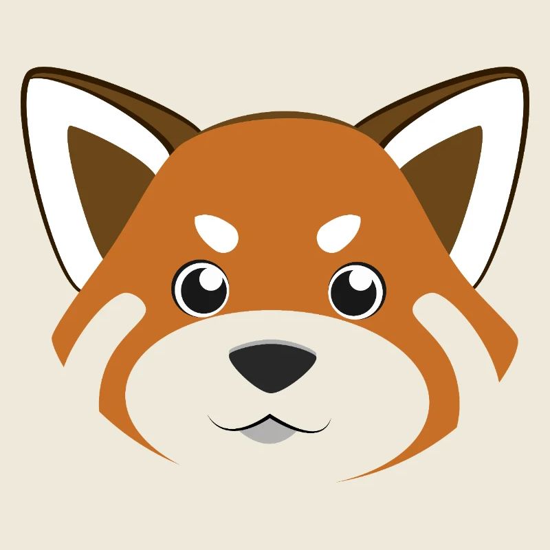 Cute Red Panda Face Funny Animal DIY Costume