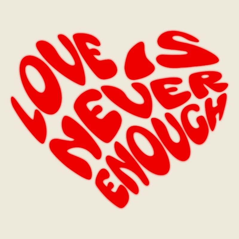 One Love Herzform Design
