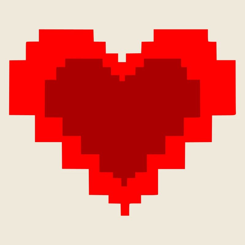 Pixel Herz 8-Bit Grafik