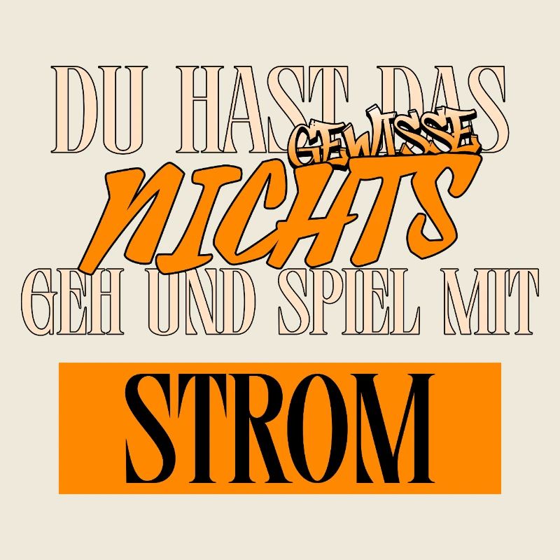 Lustiges Typo Kontrast Retro Poster Spruch