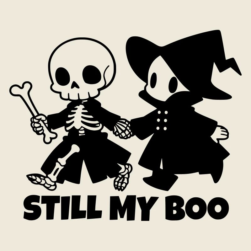 Still My Boo Halloween Paar Skelett Hexe