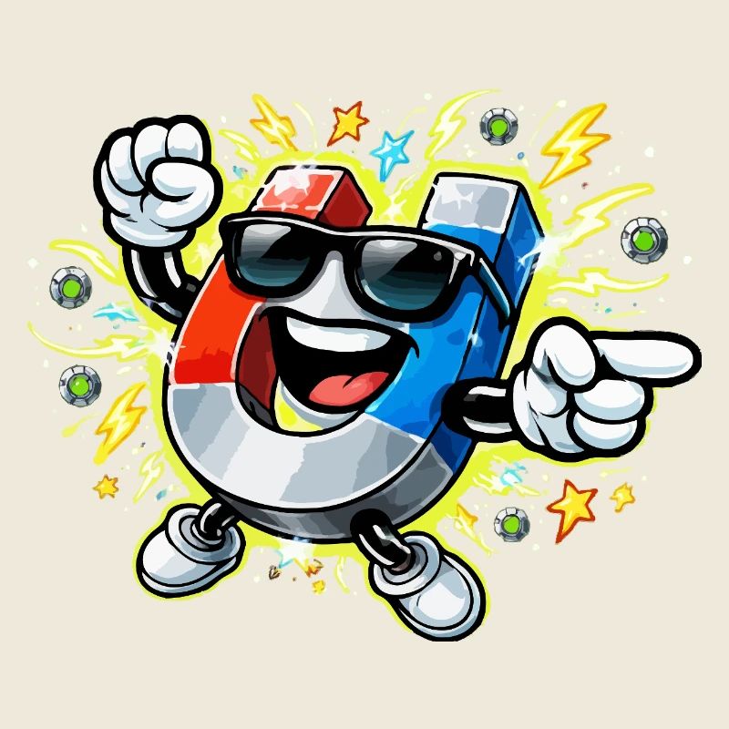 Magnetheld mit Sonnenbrille