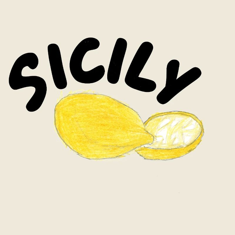 Sicily Lemons Illustration - Sicily