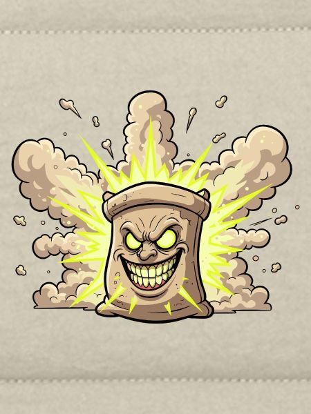 Explosiver Sack Cartoon
