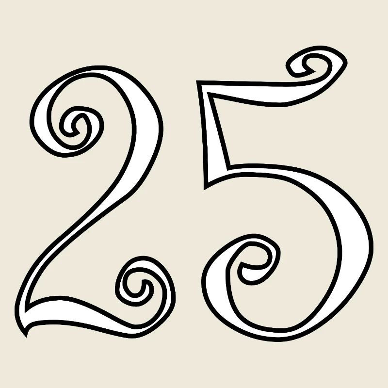 25. 25 ANS. 25e ANNIVERSAIRE. ANNIVERSAIRE 25 ANS.