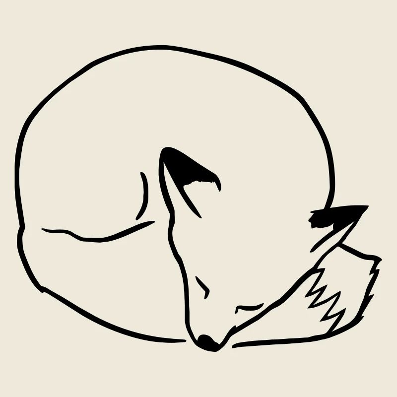 Fuchs schlafend: Niedlich, Kawaii & Comic Stil