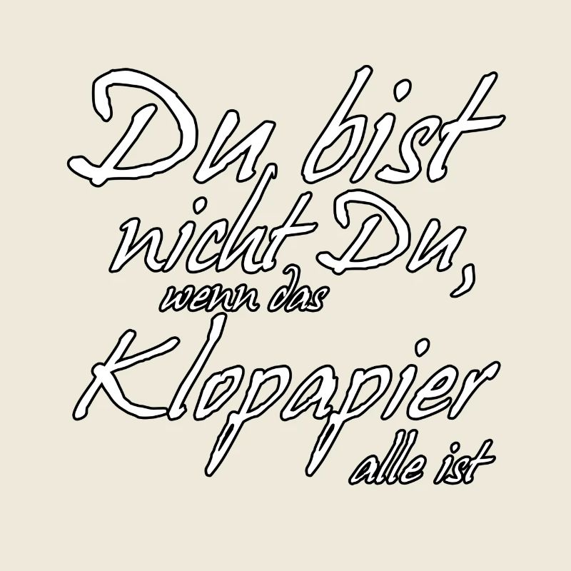 Klopapier lustig Spruch Virus Statement