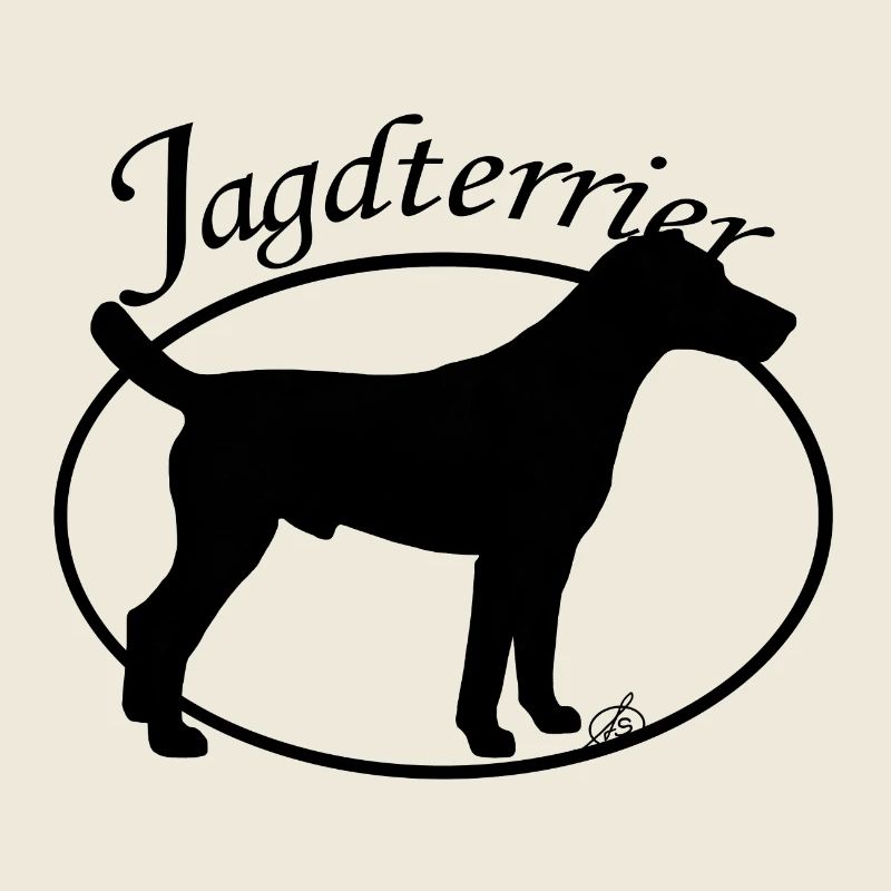 Jagdterrier mit ovalem Rand