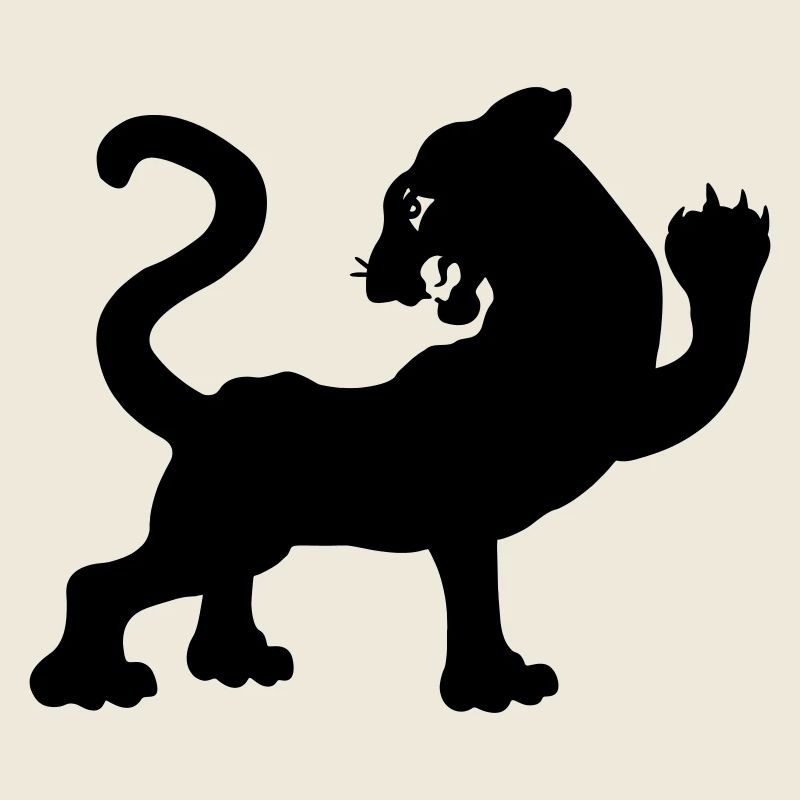 Tiger Schattenfigur