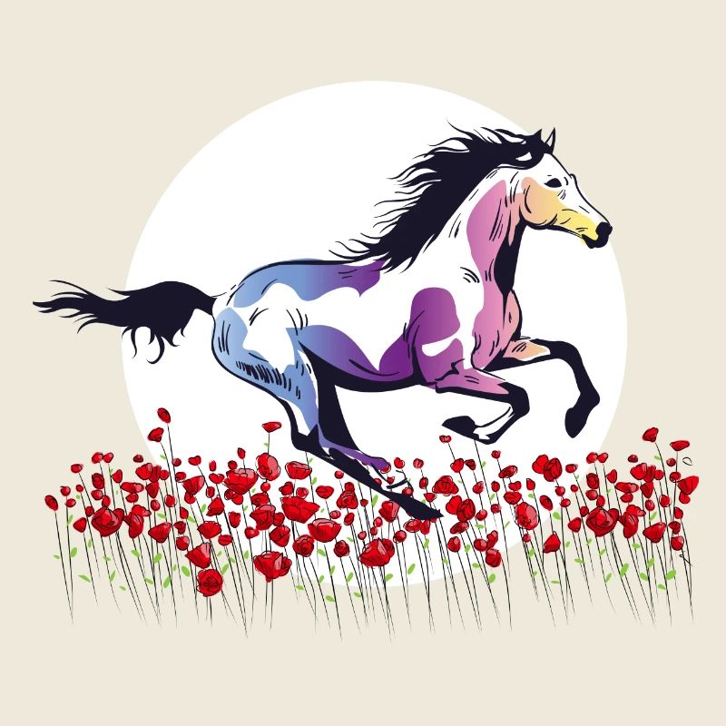 équitation filles rose sauvage LBGTQ fleurs nature