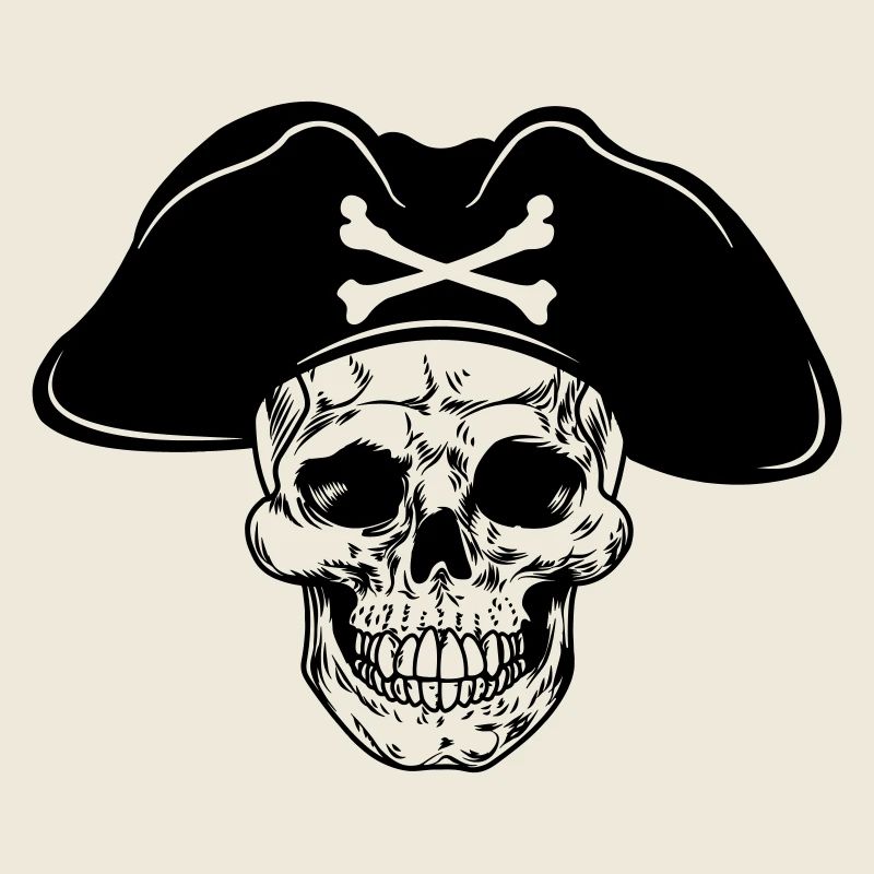 Chapeau de pirate crâne