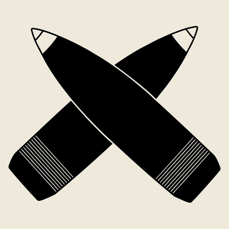 Two crossed grenades