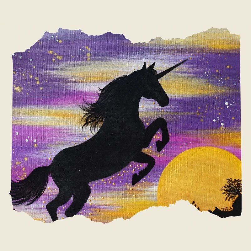 UnicornKraft au coucher du soleil - Sonja Ariel