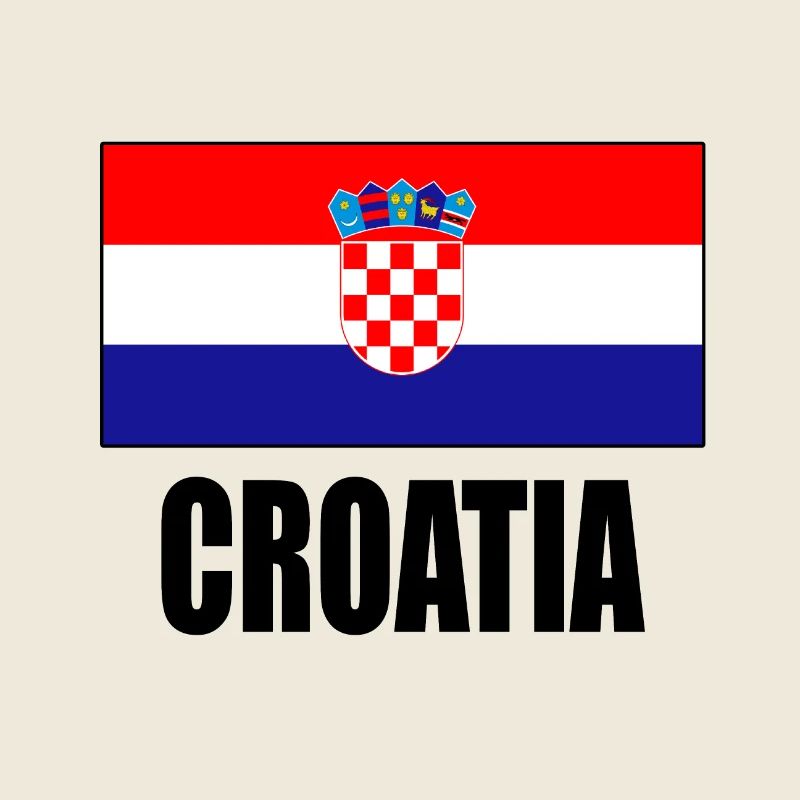 Drapeau de la Croatie