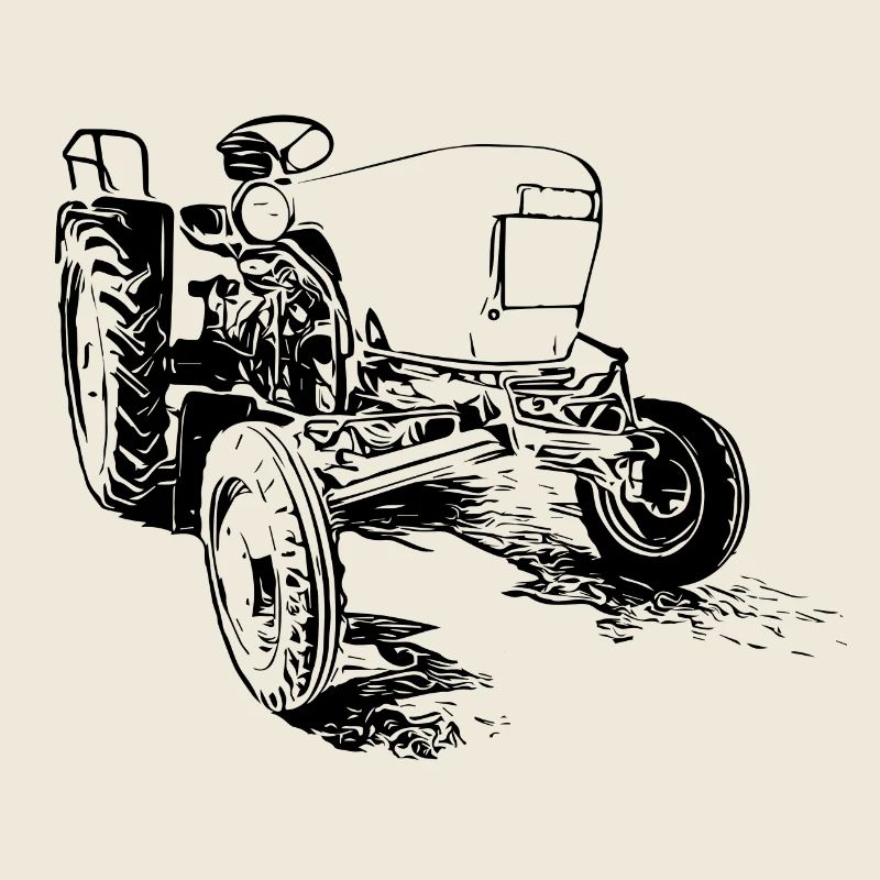 Dieselross F12 | Oldtimer-Traktor | Schwarz