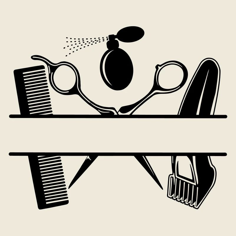 Friseur-Attribut-Text-Banner
