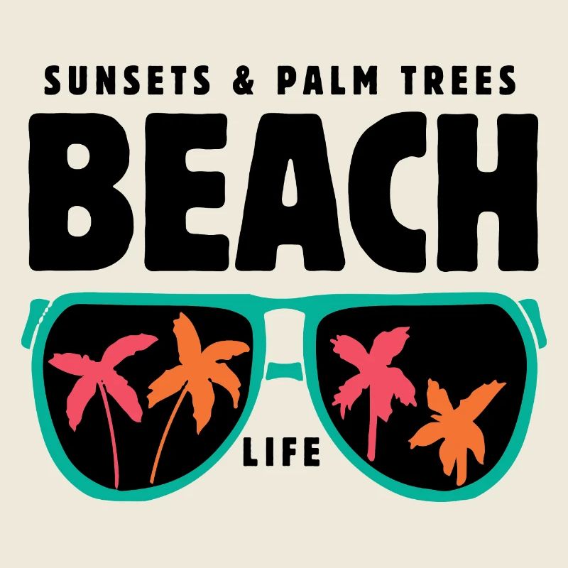 Sunsets and Palm Trees Beach Life