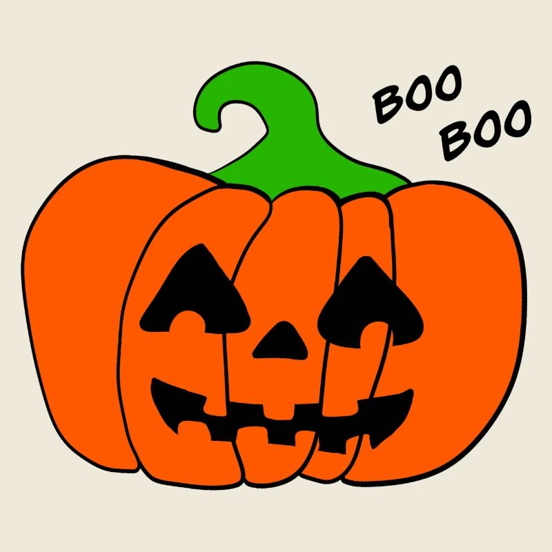 Halloween Kürbis Boo