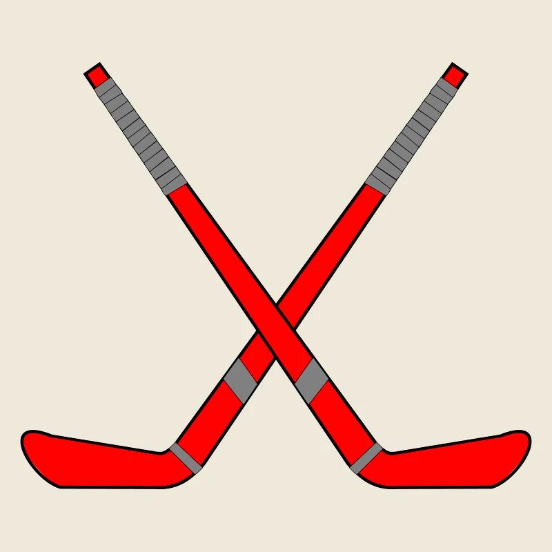 Gekreuzte Eishockeyschläger