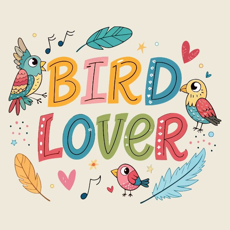 Design Coloré Ami des Oiseaux