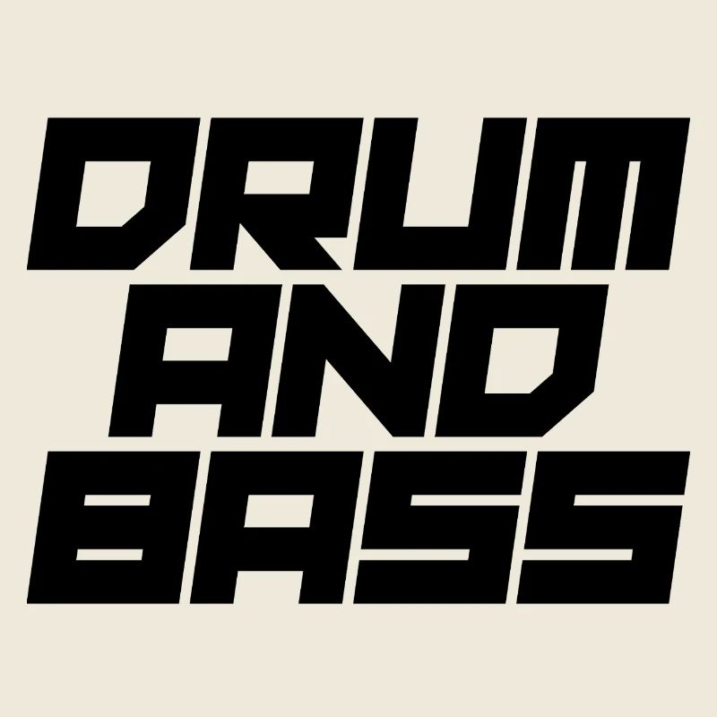 Conception audacieuse du logo Drum and Bass