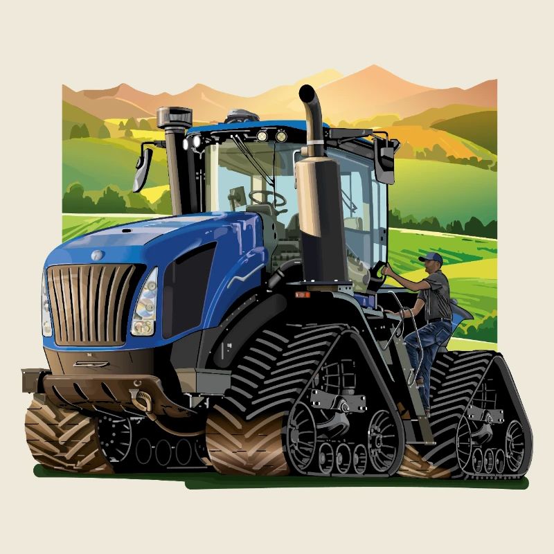 Traktor auf dem Land