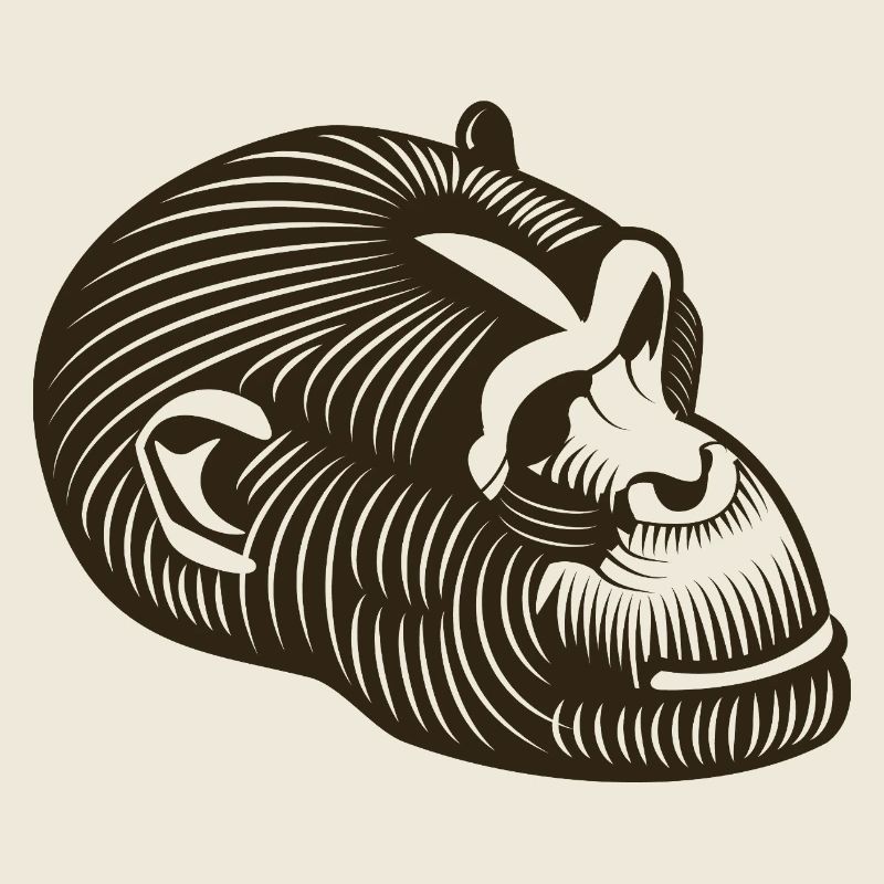 Tête de GORILLE stylisée