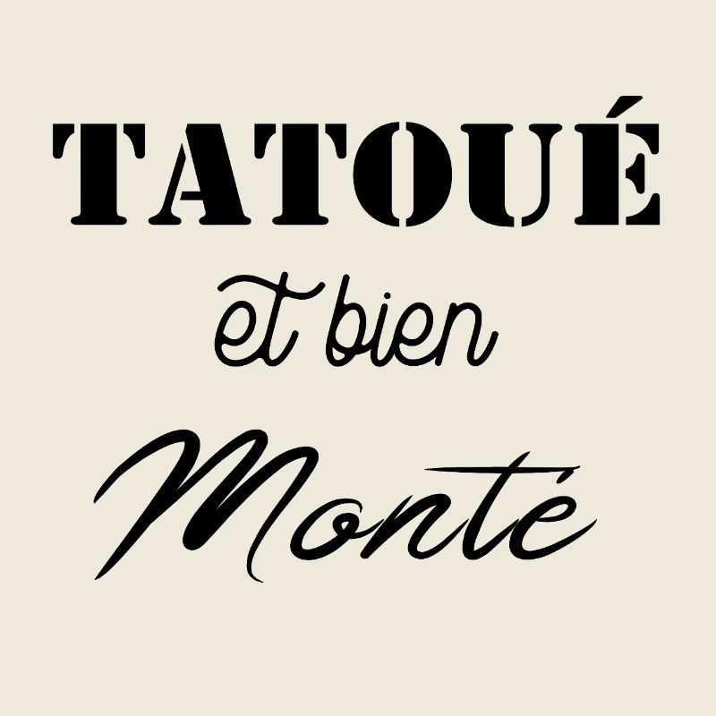 Tatoué et bien monté