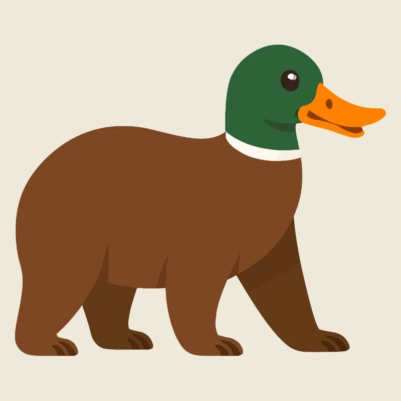 Le canard ours - il a du bec ! 