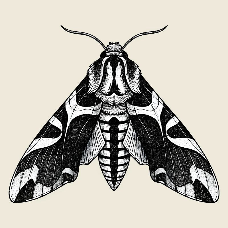 Moth Shadow Pattern Moth Black Moth