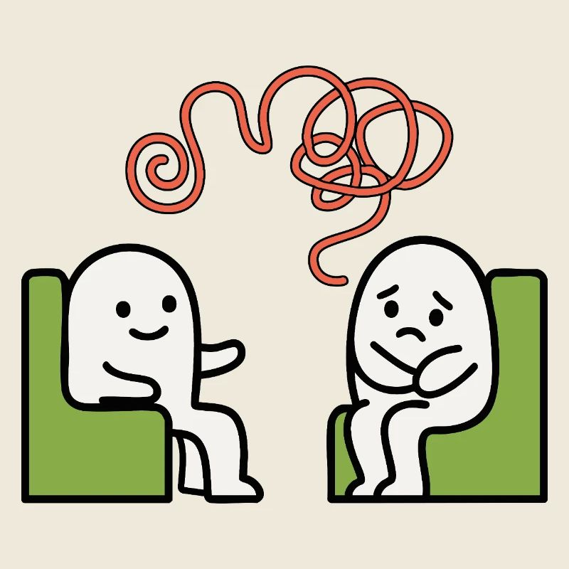 Psychotherapie – Psyche Illustration