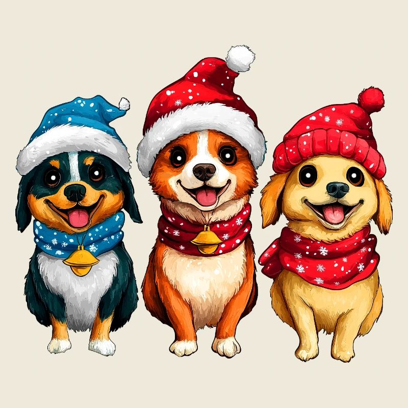 Weihnachtsmann Hund