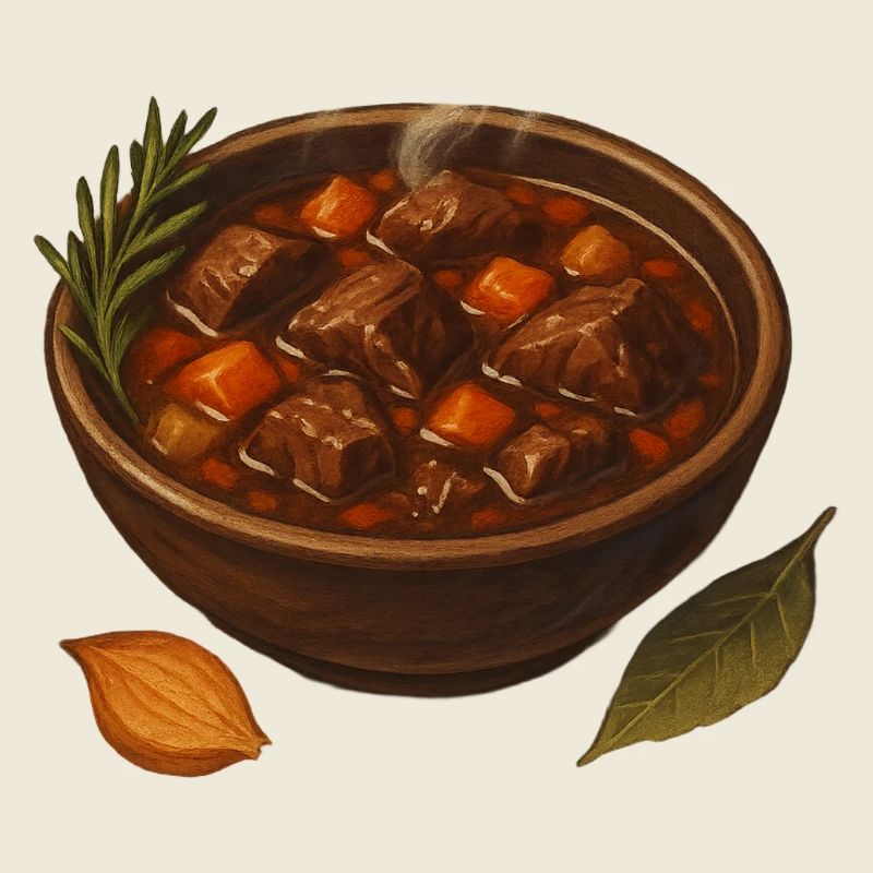 Rindergulasch Topf