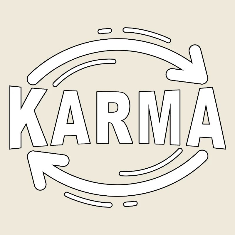Karma - Minimalistisches Statement Design