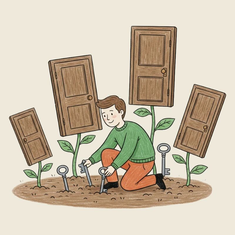 Gardener Growing Doors