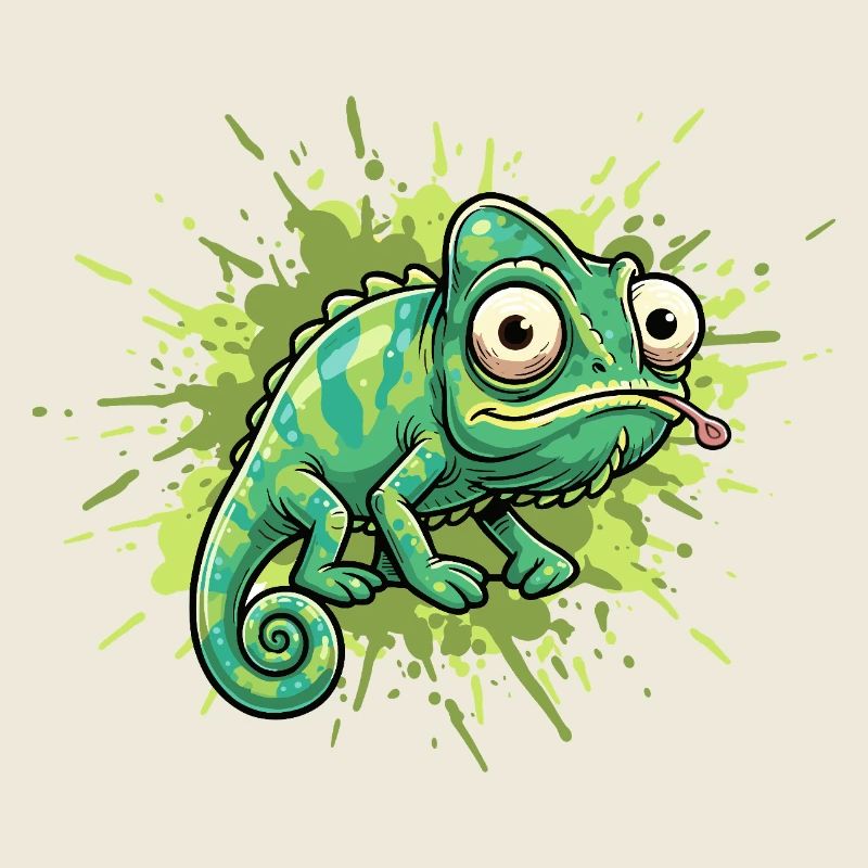 Chameleon Graffiti Splash