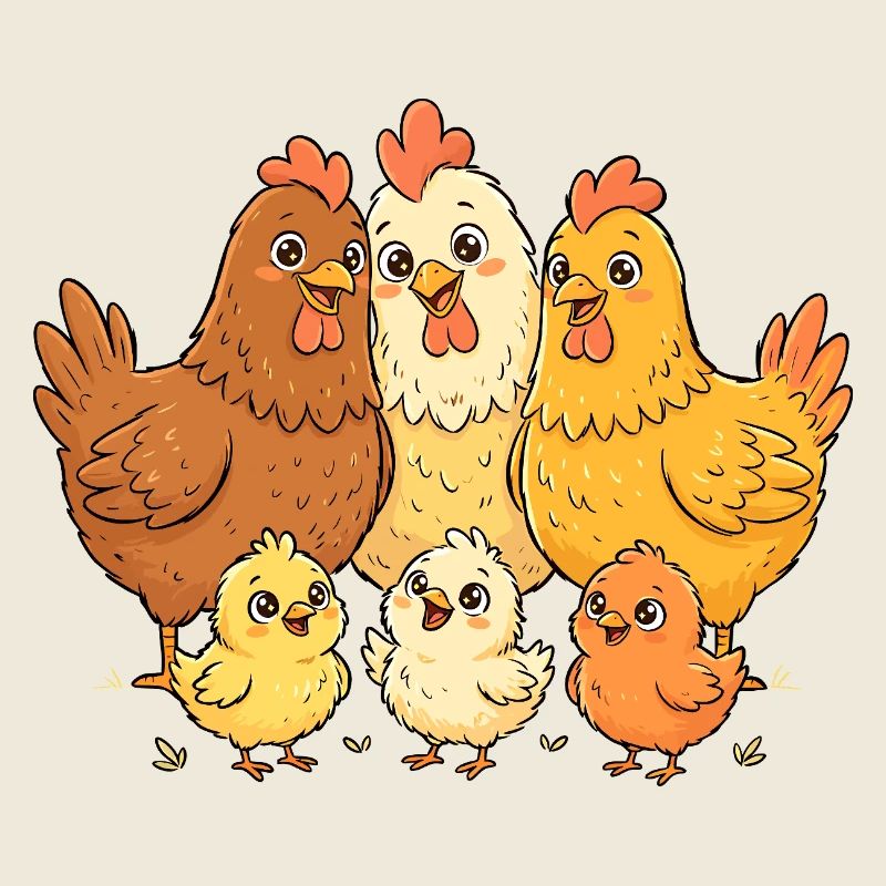Famille des poulets