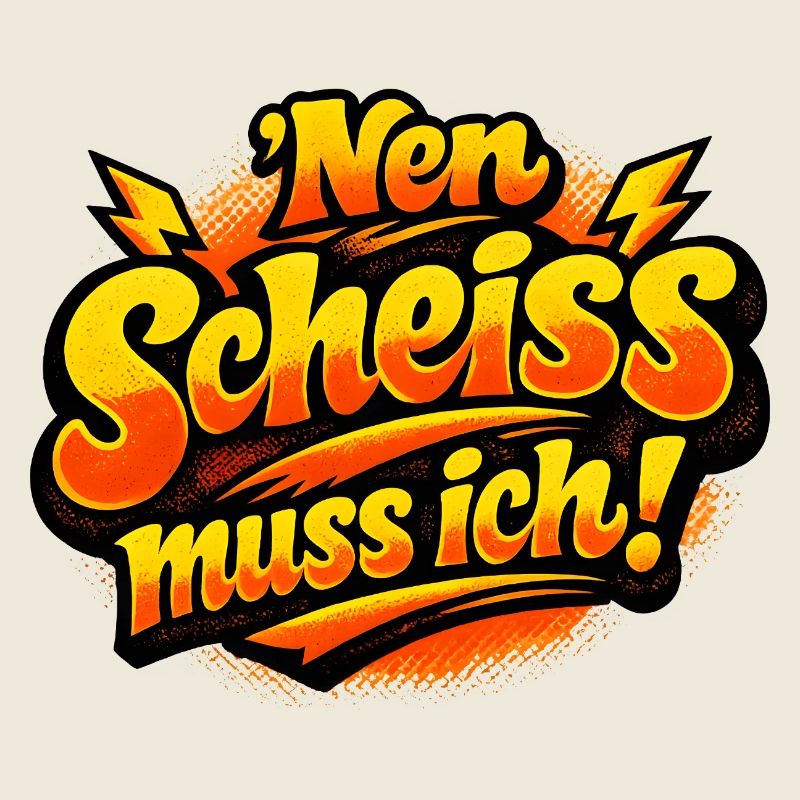 Nen Scheiss Muss ich retro comic