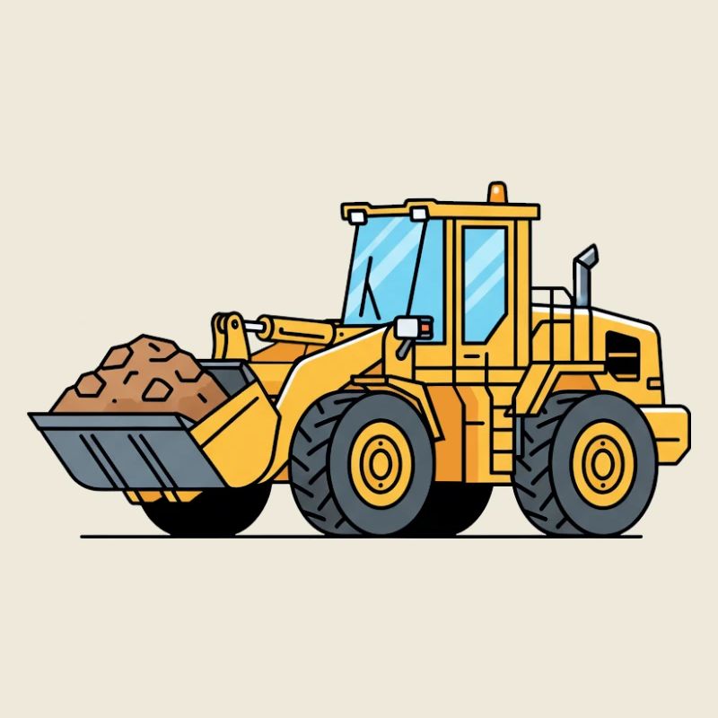 Radlader Baumaschine