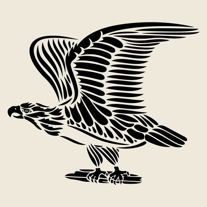 Tattoo Adler mit großen Flügeln.