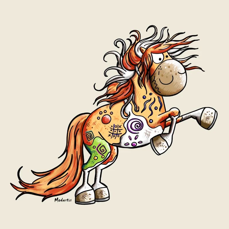 Wildes Indianer Pferd