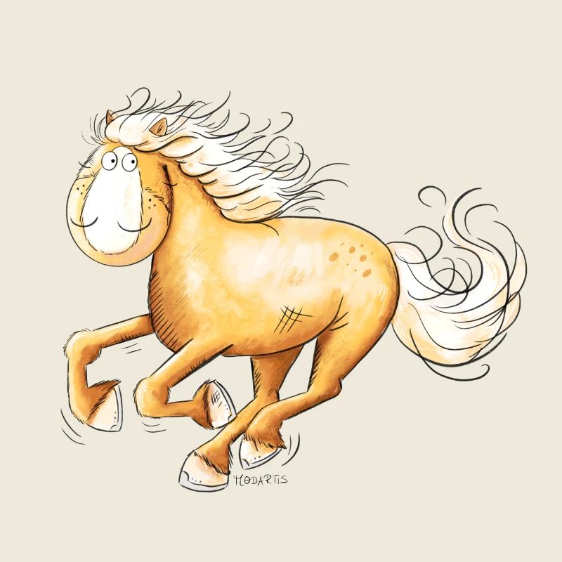 Fast Haflinger I Horse Horses Comic