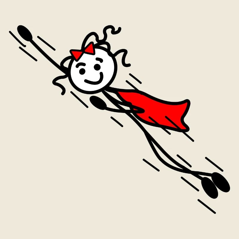 Superwoman oder super schnell fliegen