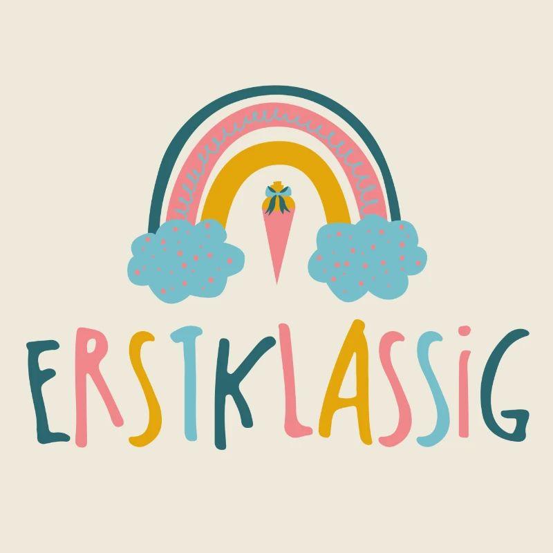 Erstlassig - Schulkind - Regenbogen