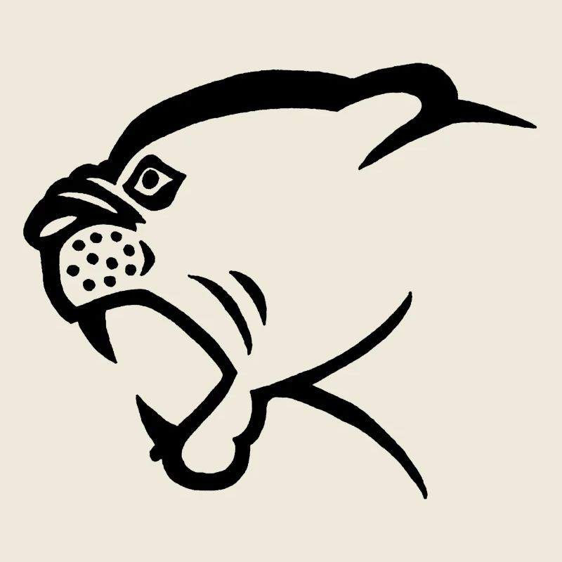 Tête de panthère noire